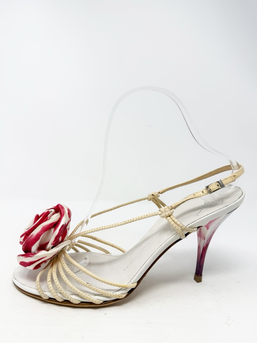 Giuseppe Zanotti Floral Rose Slingback Heels Womens Size EU 39 - Picture 8 of 10